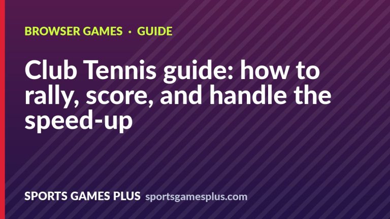 Club Tennis guide: how to rally, score, and handle the speed-up