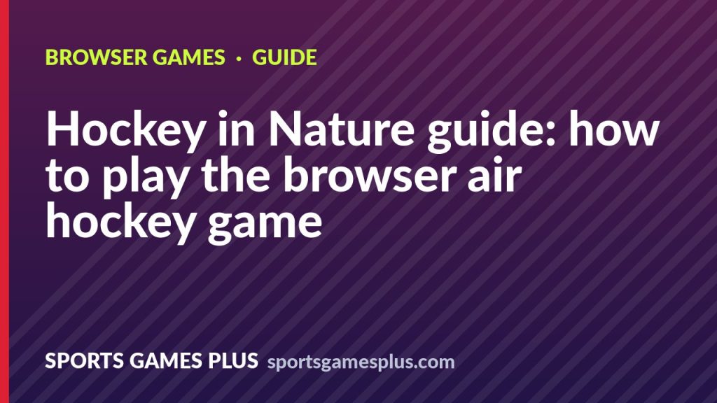 Hockey in Nature guide: how to play the browser air hockey game