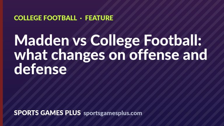 Madden vs College Football: what changes on offense and defense