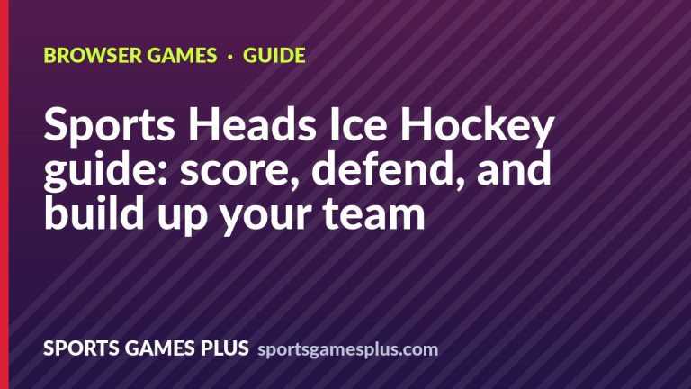 Sports Heads Ice Hockey guide: score, defend, and build up your team