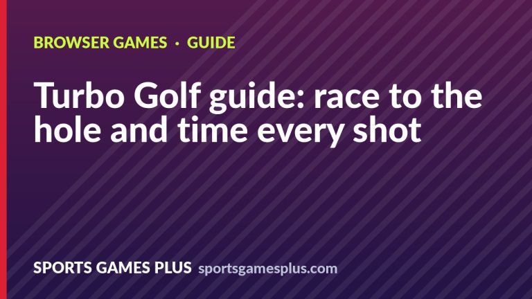 Turbo Golf guide: race to the hole and time every shot